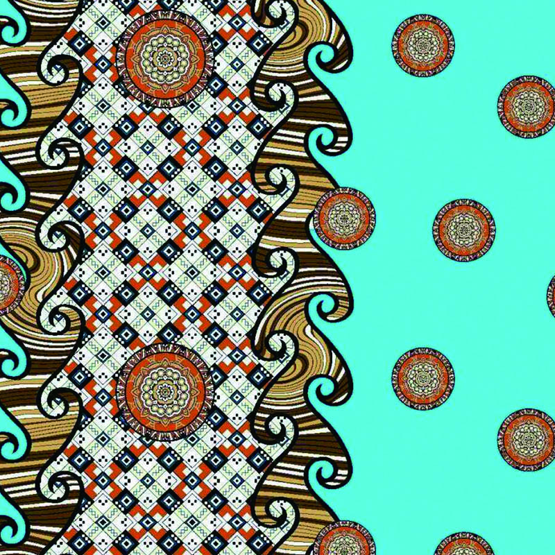 PRINTED LYCRA FLOWER